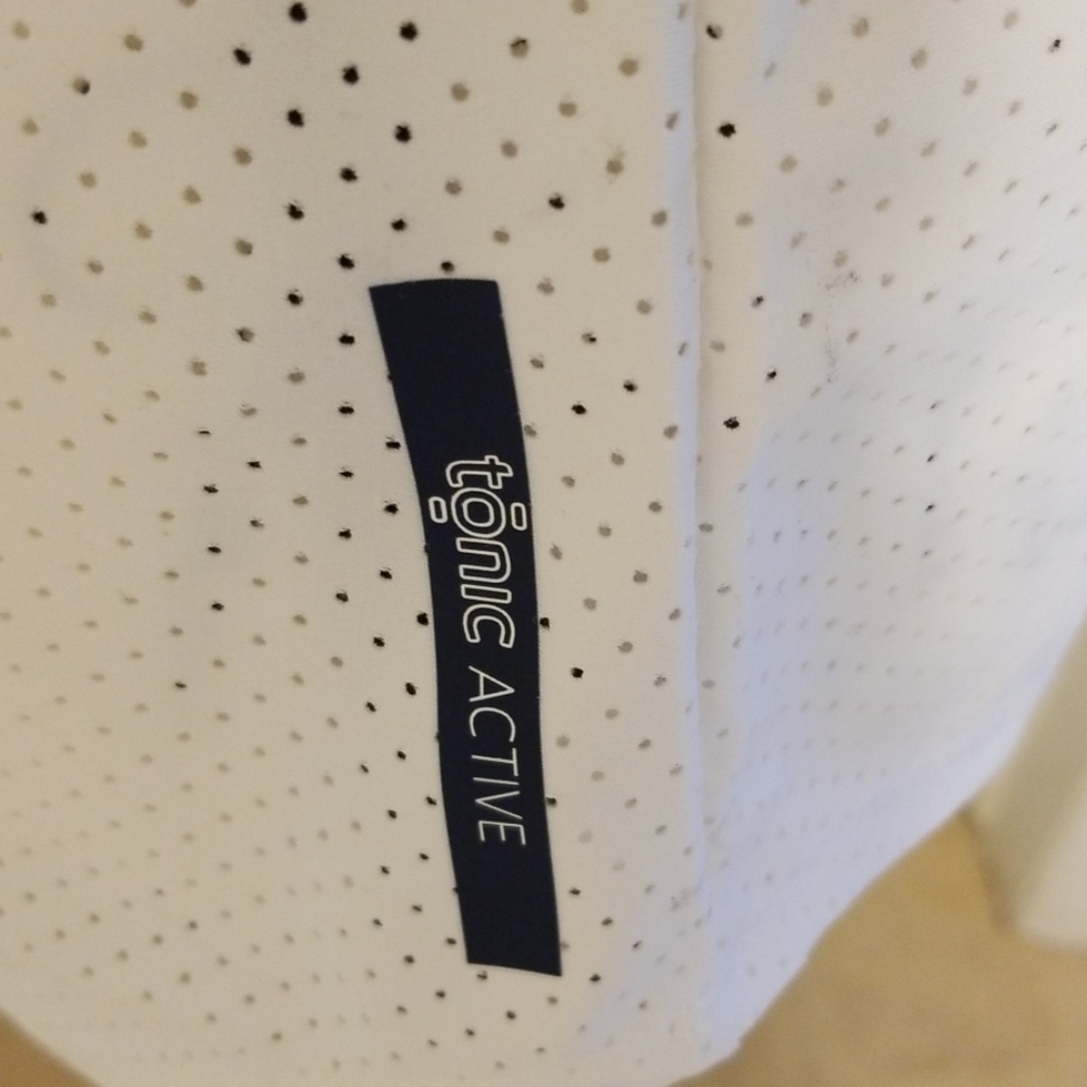 TONIC ACTIVE Women’s LASER PERFORATED RACERBACK TANK TOP white Size Small - Picture 4 of 5